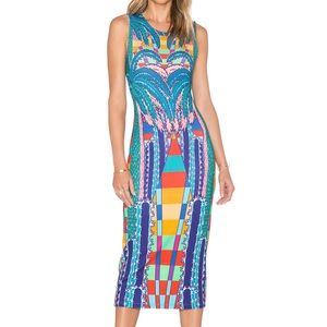 Mara Hoffman Ponte Midi Dress Mirage Navy